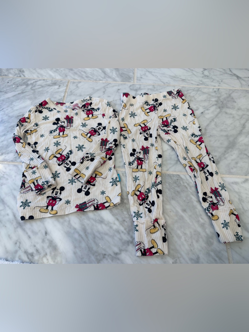 Posh Peanut Christmas Mickey Mouse Pajama Set